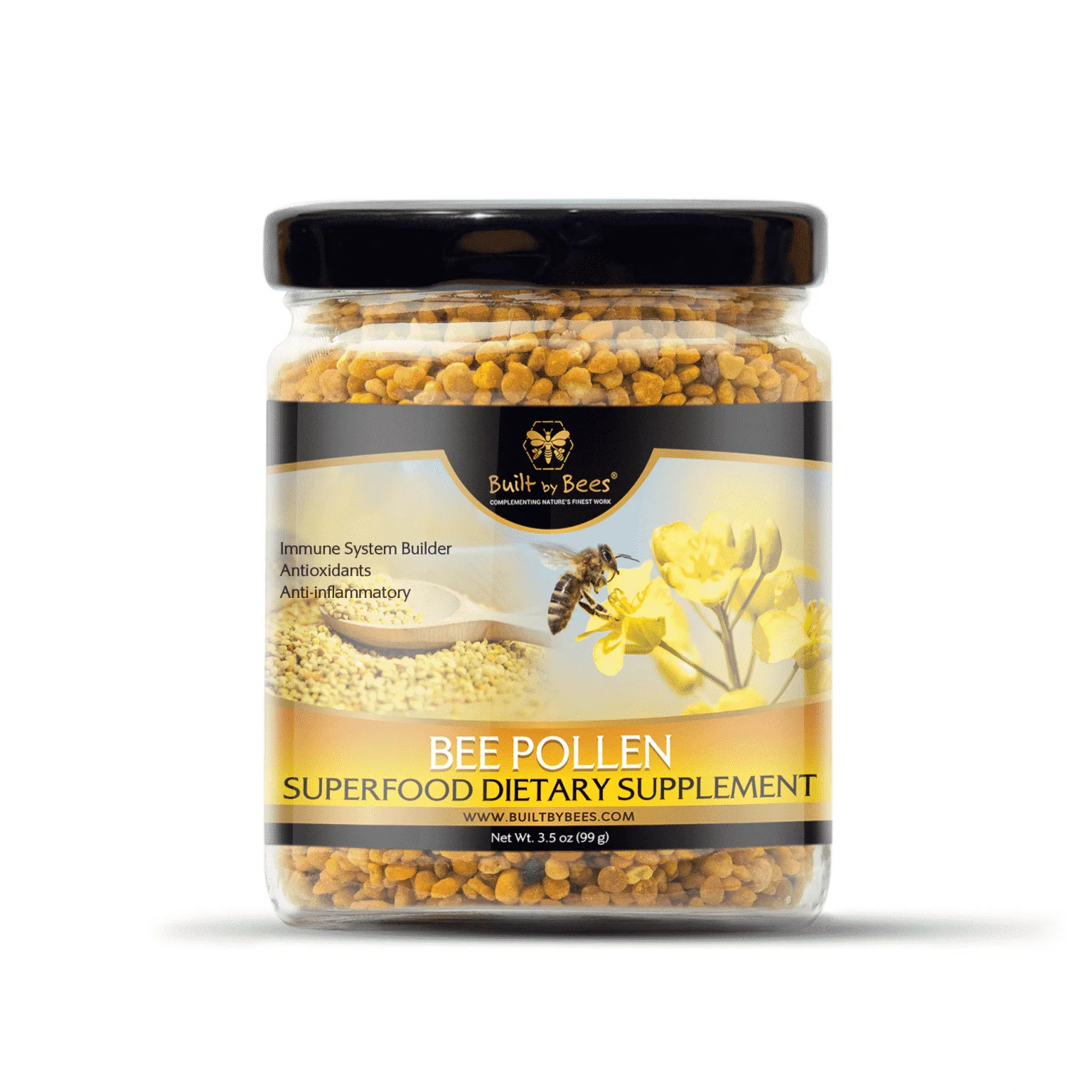 Raw Bee Pollen 3.5 Oz.
