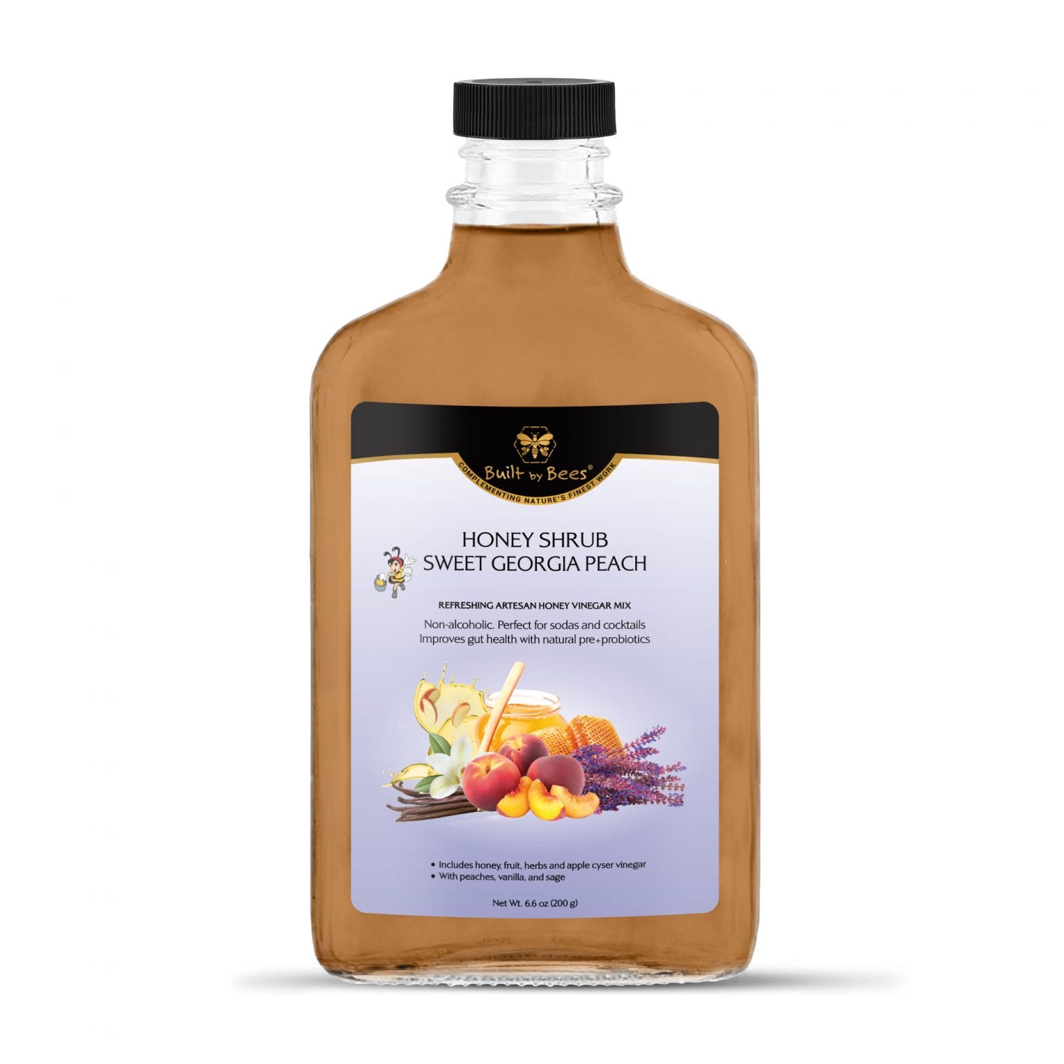 Sweet Georgia Peach Honey Shrub