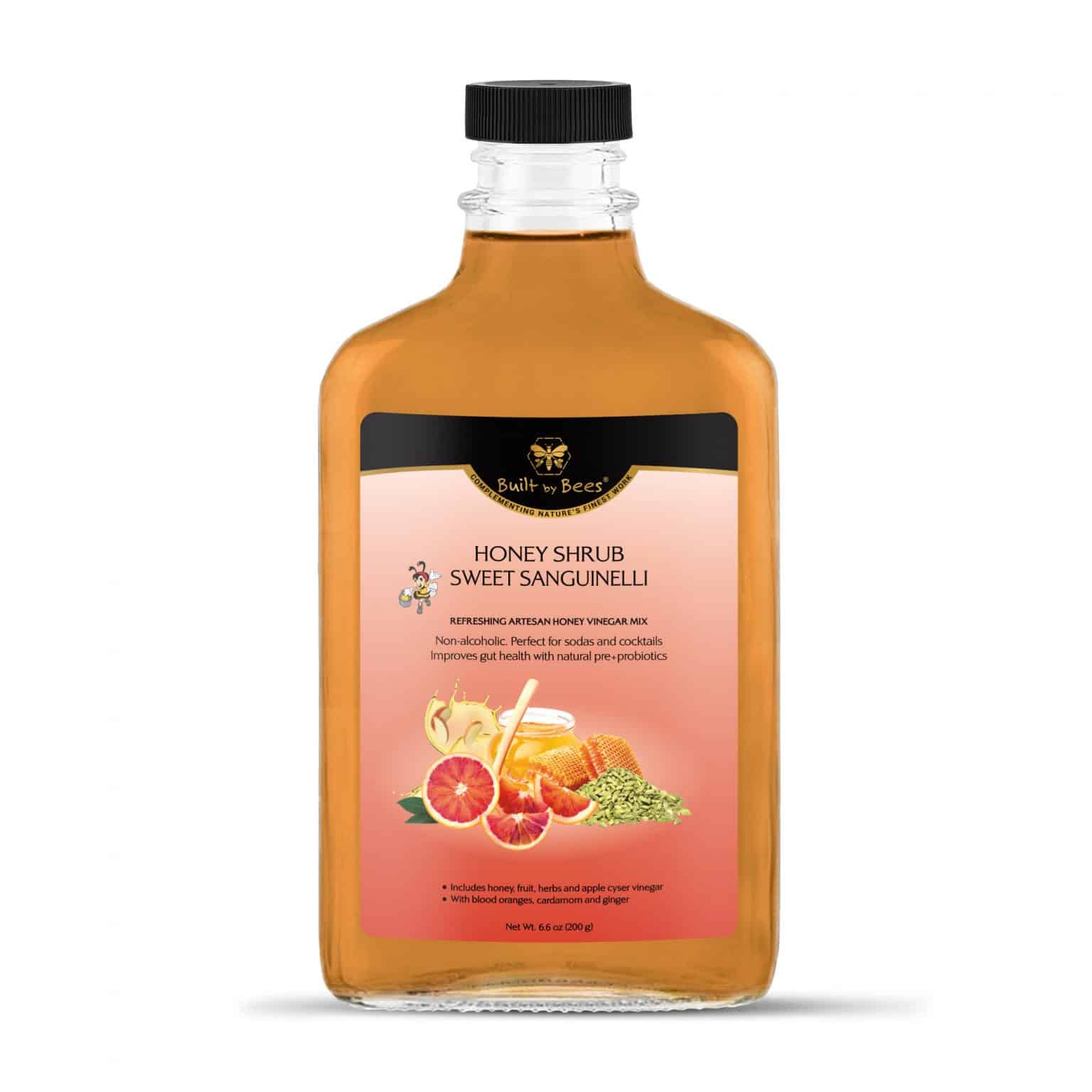Sweet Sanguinelli Honey Shrub
