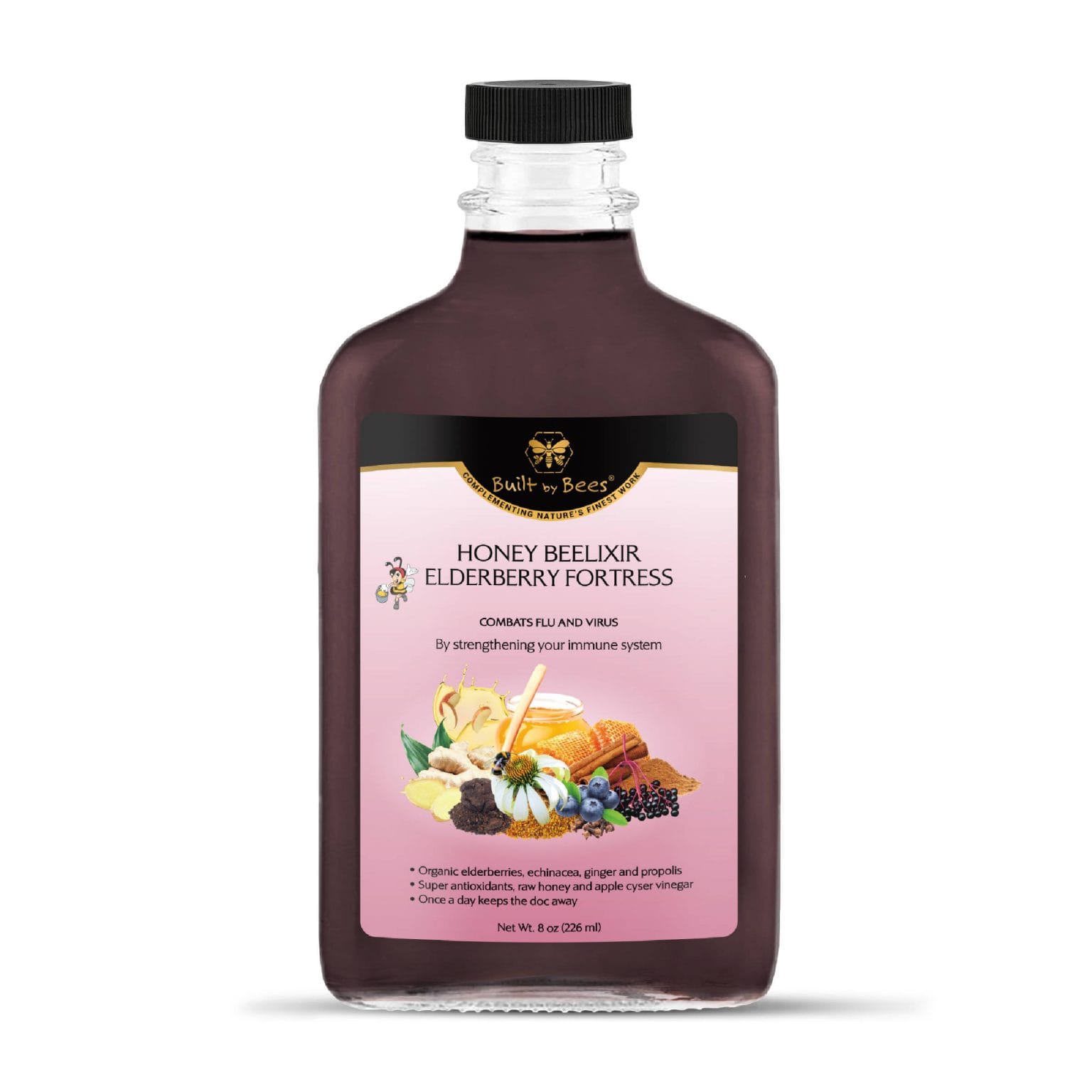 Elderberry Fortress Beelixir 8 oz