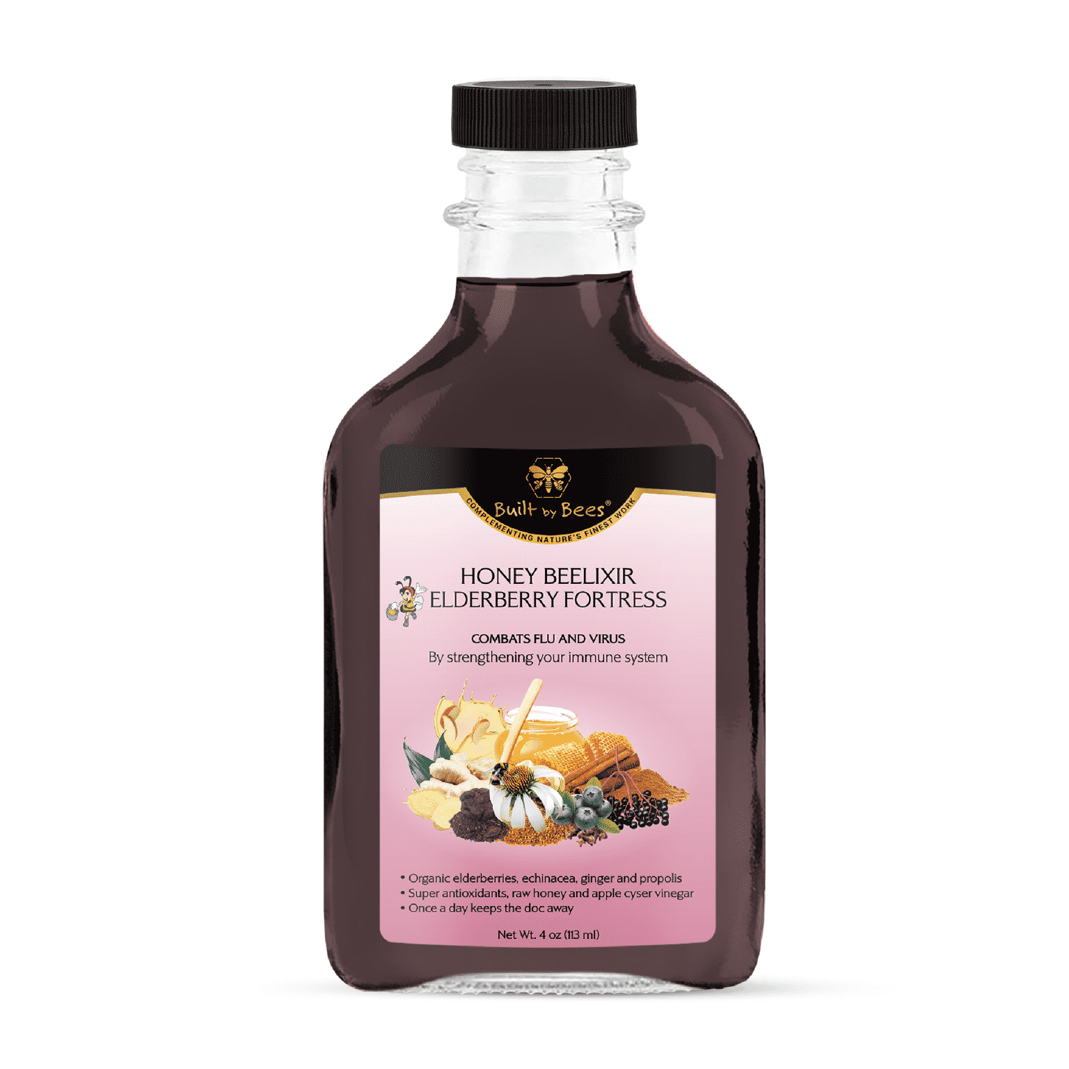 Elderberry Fortress Beelixir 4 oz